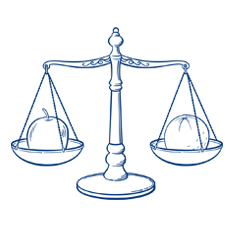 scales equal balance illustration