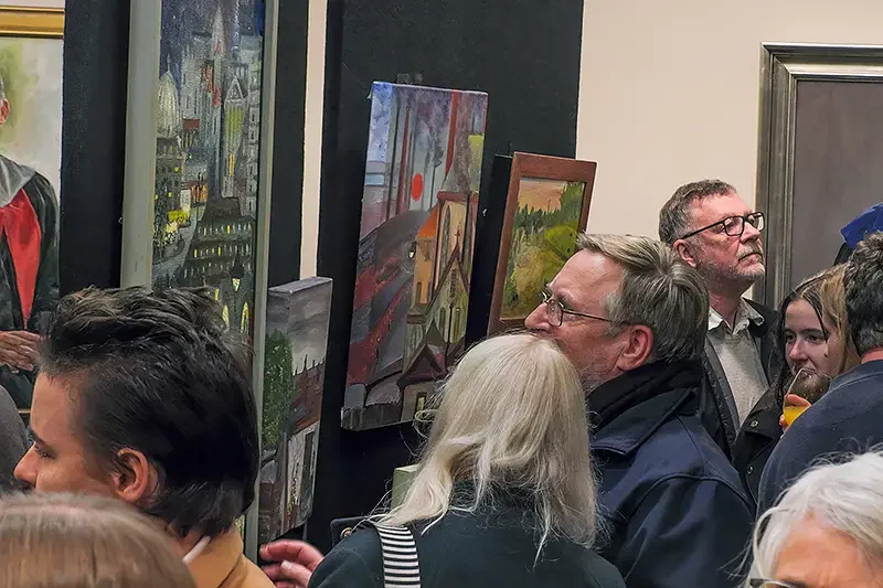 Concert-goers were treated to an art exhibition before the show. Photo_ Tony Devenish  copy