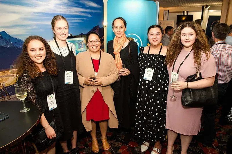 Emma Faulkner-Barclay (right) and delegates at the National Rural Health Conference