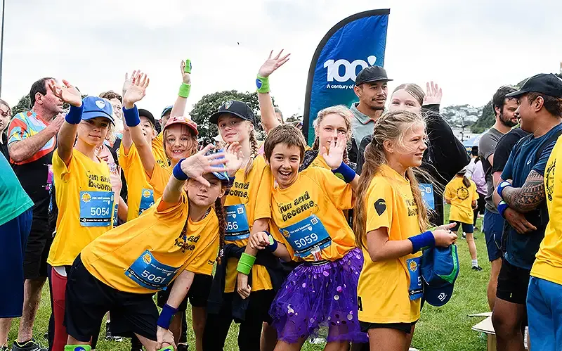 Run and Become kids get excited ahead of the race article