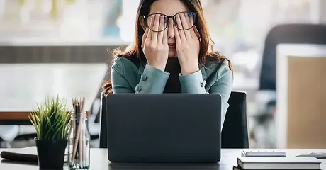 woman stressed and burnout